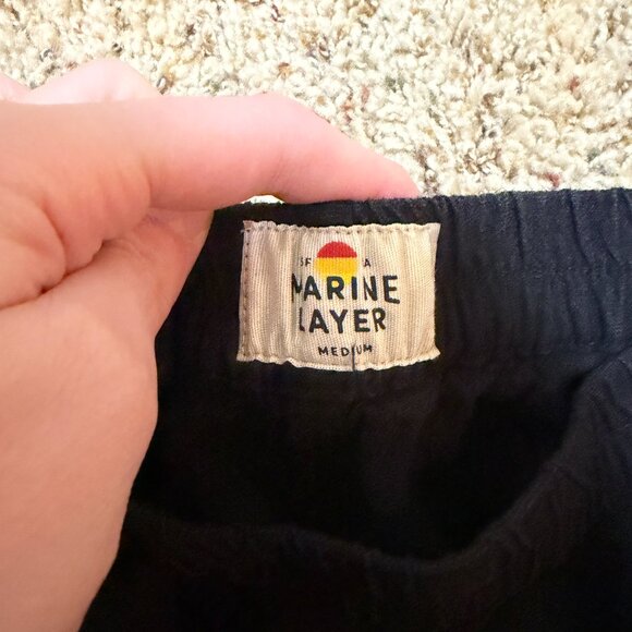 Marine Layer Allison Wide Leg Pants Black - Picture 3 of 16